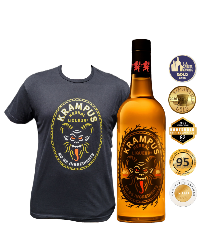 Krampus Liqueur + T-Shirt Bundle