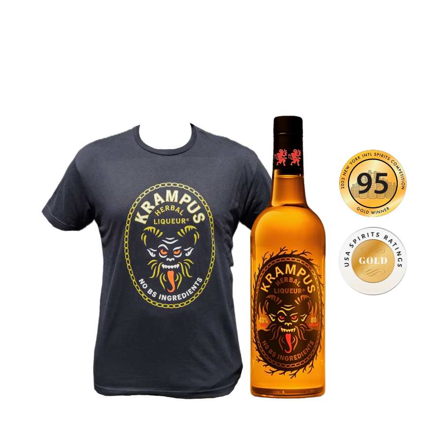 Krampus Liqueur + T-Shirt Bundle