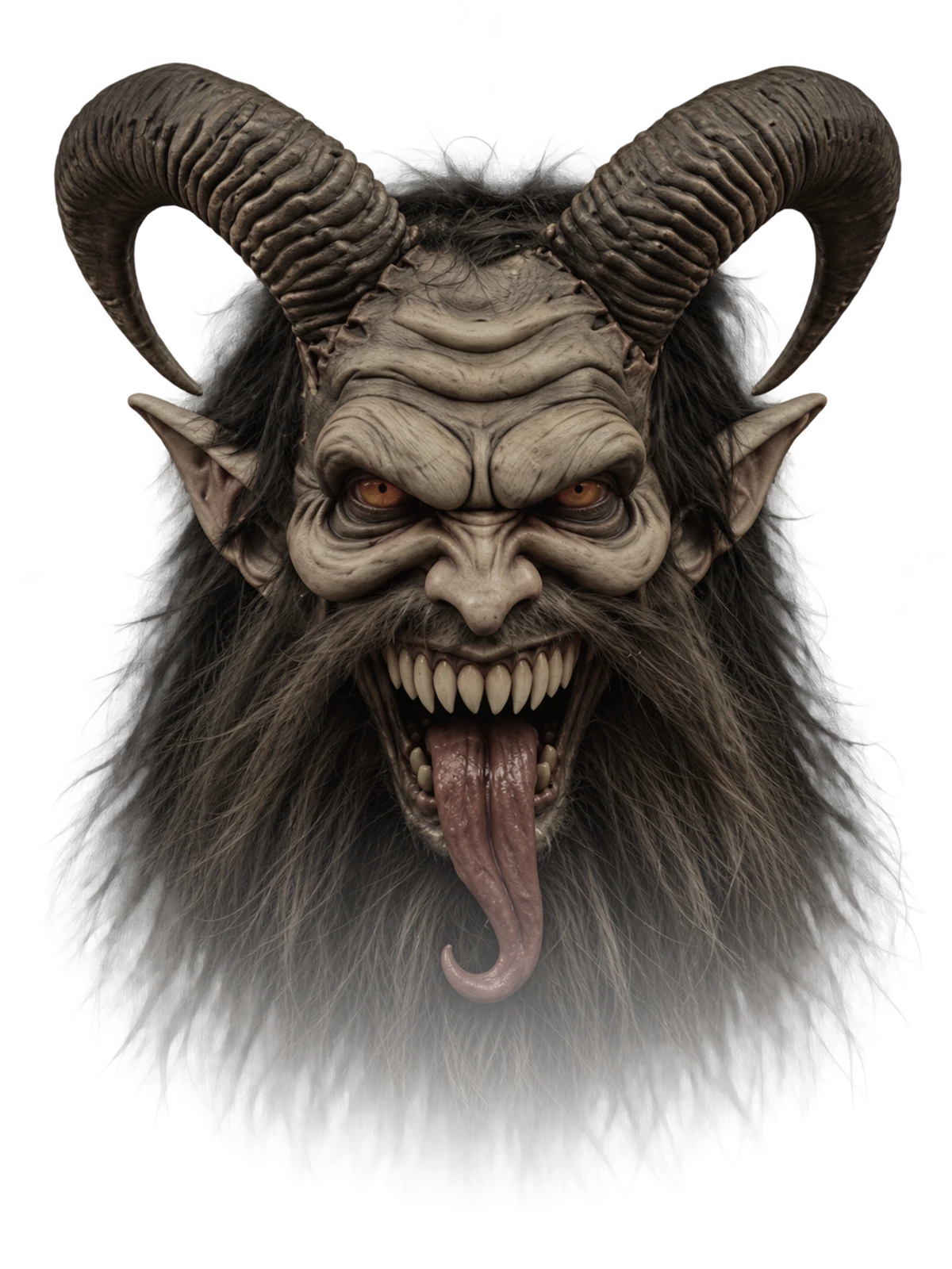 Krampus Spirit's official Krampus mask, handcrafted by Austrian artist Stefan Koidl