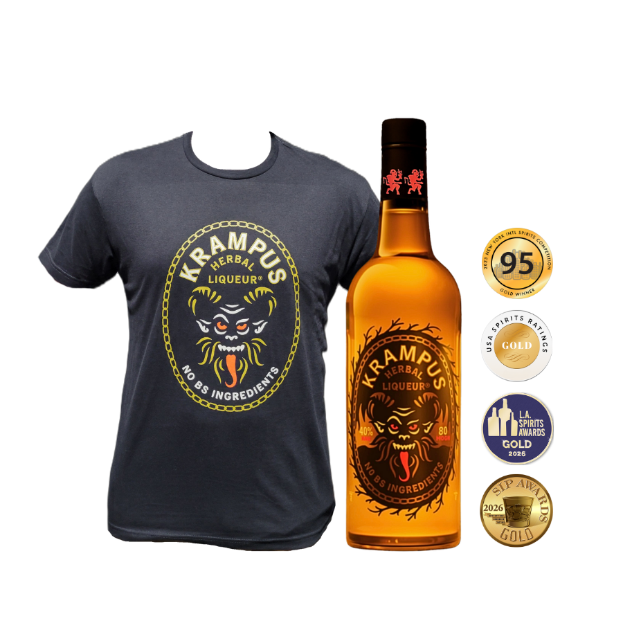 Krampus Liqueur + T-Shirt Bundle