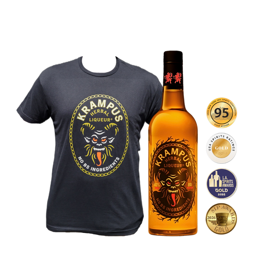 Krampus Liqueur + T-Shirt Bundle