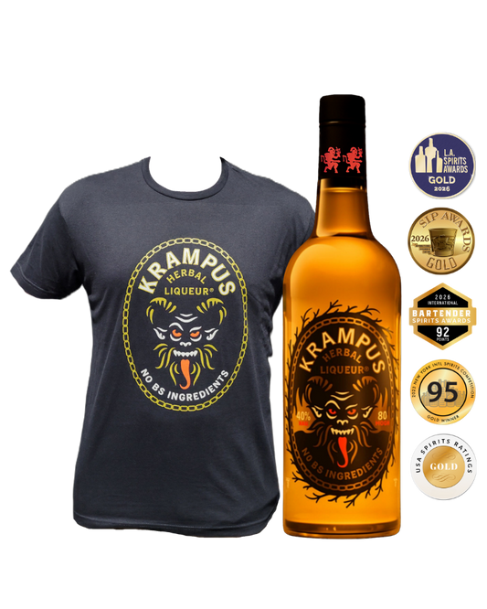 Krampus Liqueur + T-Shirt Bundle